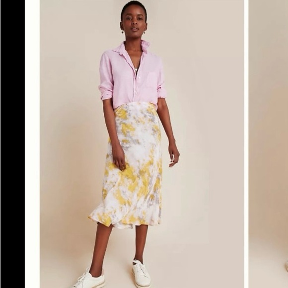 Astr Dresses & Skirts - ANTHROPOLOGIE ASTR Blythe Tie-Dyed Bias Midi Skirt NWT❣️